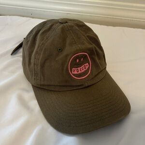 🤩 3 for $20 / Volcom Ball Cap Green with Pink Smiley Face Logo